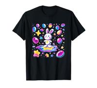 Cute Bunny Star Galaxy Kids Space Adventure T-Shirt