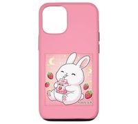 Cute Bunny Strawberry Milk Kawaii Japanese Art Case for iPhone 12/12 Pro