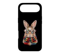 Cute Bunny Teacher With Crayon Necklace And Glasses Case for iPhone Air