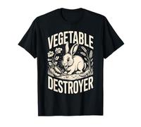 Cute Bunny Vegetable Destroyer Garden Humor T-Shirt