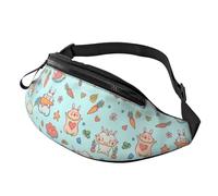 Cute Bunny with Rainbow Fanny Pack Trail Runners 14X35CM