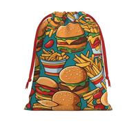 cute burger fries S Patterned Gift Bags - Add a touch of formality to weddings, Christmas, birthdays, and anniversaries - (S - L)