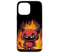 Cute Burning Cartoon Fire Devil Case for iPhone 13 Pro Max