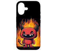 Cute Burning Cartoon Fire Devil Case for iPhone 17