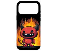 Cute Burning Cartoon Fire Devil Case for iPhone 17 Pro Max