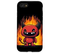 Cute Burning Cartoon Fire Devil Case for iPhone SE (2020) / 7/8