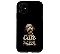 Cute But A Total Menace Funny Maltipoo Dog Quote Case for iPhone 11
