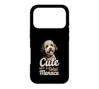 Cute But A Total Menace Funny Maltipoo Dog Quote Case for iPhone 17 Pro