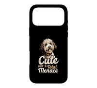 Cute But A Total Menace Funny Maltipoo Dog Quote Case for iPhone 17 Pro Max