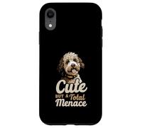 Cute But A Total Menace Funny Maltipoo Dog Quote Case for iPhone XR