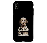 Cute But A Total Menace Funny Maltipoo Dog Quote Case for iPhone XS Max