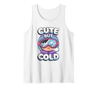 Cute But Cold Funny Skier Skiing Snowboarding Snowboarder Tank Top