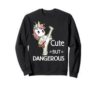 Cute But Dangerous Funny Karate Taekwondo Sweatshirt