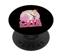 Cute But Dangerous Judo Karate Ninja Mixed Martial Arts PopSockets Adhesive PopGrip