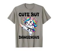 Cute but Dangerous Karate Taekwondo Unicorn Karate Girl T-Shirt