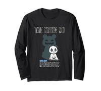 Cute But Dangerous Martial Arts Panda Taekwondo Judo Shadow Long Sleeve T-Shirt