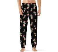 Cute But Dangerous Plants Cactus Men's Pajama Pants Lightweight Pjs Bottoms Lounge Pants Sleepwear Soft