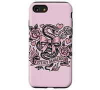 Cute But Dangerous Snake Bow Tattoo Style Aesthetic Graphic Case for iPhone SE (2020) / 7/8