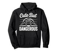 Cute But Dangerous Wrestling Lovers Pullover Hoodie