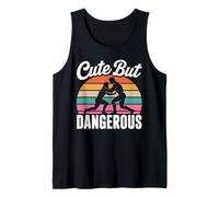 Cute But Dangerous Wrestling Lovers Tank Top