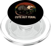 Cute But Feral Angry Opossum Vintage Animal Funny Possum PopSockets PopGrip for MagSafe