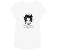 Cute But Feral: Don't Let The Smile Fool You T-Shirt, Girls, White, XS