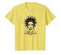 Cute But Feral: Don't Let The Smile Fool You T-Shirt, Kids, Lemon, 8 Years