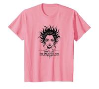 Cute But Feral: Don't Let The Smile Fool You T-Shirt, Kids, Pink, 10 Years