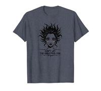Cute But Feral: Don't Let The Smile Fool You T-Shirt, Men, Heather Blue, 4XL