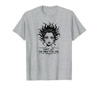 Cute But Feral: Don't Let The Smile Fool You T-Shirt, Men, Heather Grey, 5XL