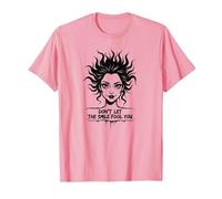 Cute But Feral: Don't Let The Smile Fool You T-Shirt, Men, Pink, L