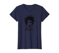 Cute But Feral: Don't Let The Smile Fool You T-Shirt, Women, Navy, L