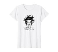 Cute But Feral: Don't Let The Smile Fool You T-Shirt, Women, White, XXL