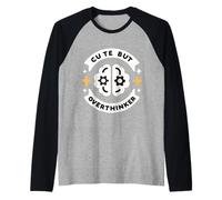 Cute But Overthinker Introvert Overthinking Personality ||- Raglan Baseball Tee