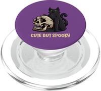 Cute But Spooky Funny Black Cat Halloween PopSockets PopGrip for MagSafe