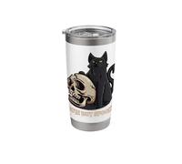 Cute But Spooky Funny Black Cat Halloween Stainless Steel Insulated Tumbler