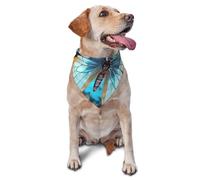 Cute Butterfly Dog Bandana Pet Scarf Accessories for Small Medium Dogs Cats Photo Prop, Triangle Pet Bandanas Adjustable Puppy Bib Washable Dog Kerchief Puppy Neckerchief
