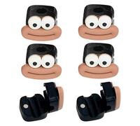 Cute Cable Clips for Desk, Magnetic Adhesive Cable Holder, 6 x Space Saving Funny Cable Clips, Multipurpose Cable Organizer for Corners and Walls, Makes Organizing