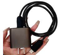 Cute Cable Protector for iPhone iPad 18W/20W USB-C Charger,Not Yellowing Charging Cord Protector,Soft Frosted TPU Charging Protector Cover,Wire Cord Saver,Phone Cord Protector for iPhone Charger-Black