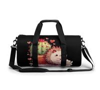 Cute Cactus and Hedgehog Gym Bag Travel Duffel for Men Women