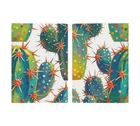 Cute Cactus Seamless Illustration Passport Holder Personalized Passport Wallet for Women Men Travel Document Organizer Holder
