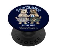 Cute Cairn Terrier Dog Mug Love Coffee Scotland Flag PopSockets Adhesive PopGrip