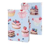 Cute Cake Pattern Watercolor Slim Tablet Cases Compatible with iPad Series Without Pencil Holder Protective Cover Compatible with ipad Mini 1/2/3/4/5 (7.9in)