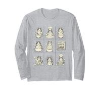 Cute Calico Cat Baking Pastry Chef Long Sleeve T-Shirt