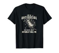 Cute Call Me Antisocial But Please Don't Actually Call Me T-Shirt