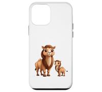 Cute Camel Mom Baby Cartoon Desert Animal Case for iPhone 12 mini