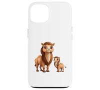 Cute Camel Mom Baby Cartoon Desert Animal Case for iPhone 13