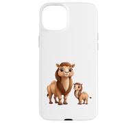 Cute Camel Mom Baby Cartoon Desert Animal Case for iPhone 15 Plus