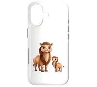 Cute Camel Mom Baby Cartoon Desert Animal Case for iPhone 17