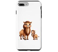 Cute Camel Mom Baby Cartoon Desert Animal Case for iPhone 7 Plus/8 Plus